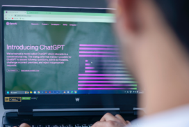 ChatGPT on a screen