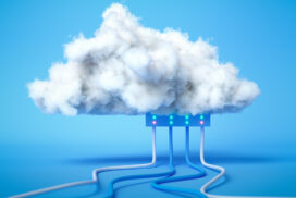 3D render Cloud computing service, cloud data storage technology