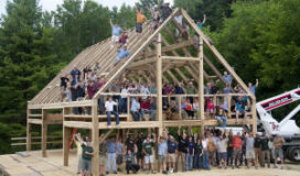 Ken Burns studio barn raising