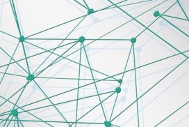 Abstract picture of a network of points connected by lines