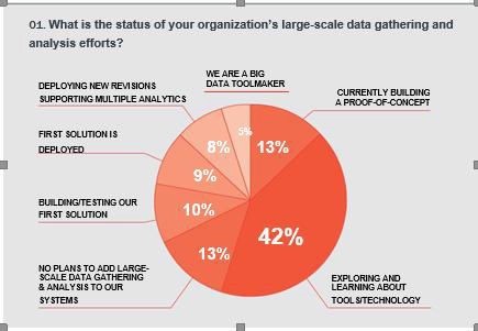 What is the status of your organizations large-scale data gathering and analysis efforts