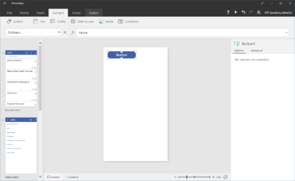 A screen shot of a document in Microsoft Office showcasing PowerApps.
