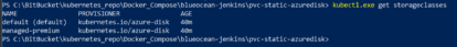 A screenshot of the Jenkins instance running in a Windows PowerShell command.