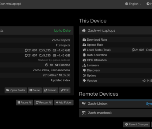 Syncing with SyncThing