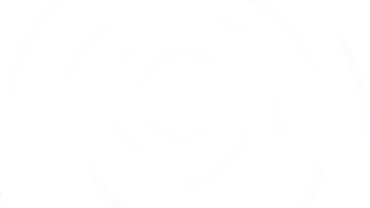 A blue spiral on a black background.