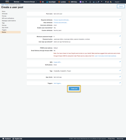 A screenshot of the Azure account settings page showcasing AWS serverless capabilities.