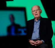 Gordon Moore, co-founder of Intel Corporation, is interviewed in 2015 during 50th anniversary ceremonies of Moore's Law. Moore co-founded Intel Corporation in July 1968 and served the company as executive vice president, president, chief executive officer and chairman of the board. 