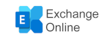 Logo of Exchange Online with a blue "E" icon on the left and the text "Exchange Online" to the right.