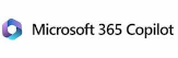 Microsoft 365 Copilot logo, featuring a hexagonal icon with shades of blue and purple to the left of the text.