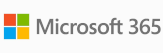 Logo of Microsoft 365 with four colored squares on the left and text "Microsoft 365" on the right.