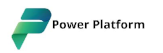 Logo for Power Platform, featuring a stylized 'P' in blue and green gradients next to the text "Power Platform.